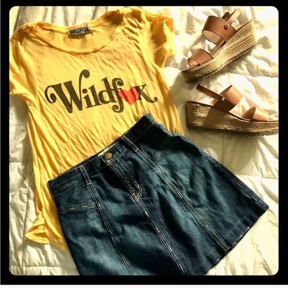 Current Elliot denim mini skirt sz 27 NWOT - Picture 2 of 8